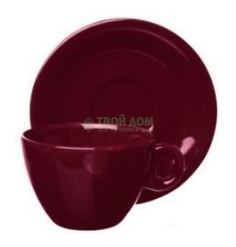 Чайные пары и сервизы Набор чайный Excelsa Чашка с блюдцем фиолетовая (42178)