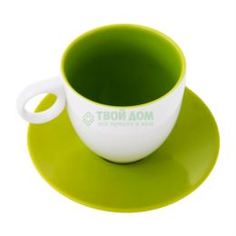 Чашки и кружки Кружка Asa selection colour-it кофс блюдцем зел (1281/801)