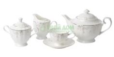 Чайные пары и сервизы Набор чайный (сервиз) 6 персон, 15 предметов Топ арт Студио Саваж пинк (YF1391-TA)