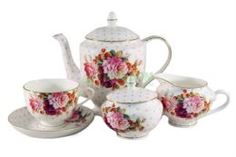 Чайные пары и сервизы Набор чайный Bristol "Розы и земляника" 15 предметов на 6 персон (BS13077-TS017A-AL)