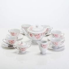 Чайные пары и сервизы Сервиз чайный Магнолия Porcelaine Czech Gh (YV G094 T/15)