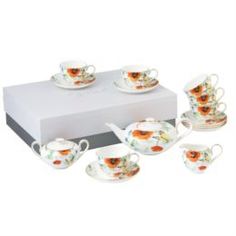 Чайные пары и сервизы Сервиз чайный Флер анж 15 предметов Top Art Studio CH2311-TA