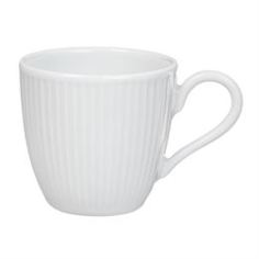 Чашки и кружки Чашка кофейная plisse. 100 мл. Белая. PorcelaИндияe Du Reussy 514210BL1