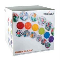 Сервизы и наборы посуды Набор тарелок Excelsa Tropical Chic 18 предметов 6 персон