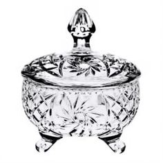 Столовая посуда Конфетница Bohemia Pinwheel на ножке 15 см