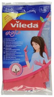 Перчатки хозяйственные Хозяйственные перчатки Vileda Стайл L (133672)
