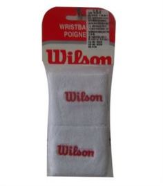 Товары для тенниса Напульсник на руке упак. 2штуки белого цвета (WRZ123100) Wilson