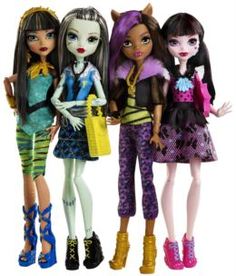 Набор игровой для девочек Персонажи в модных нарядах Mattel Monster High (DNW97)