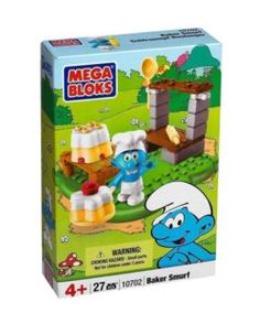 Набор игровой для девочек Игровая фигурка Mega Bloks Такие разные Смурфы (10700/10702/4)