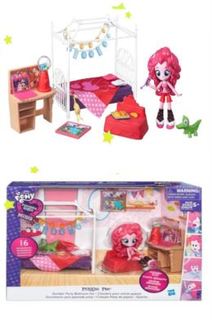 Набор игровой для девочек Игровой набор мини - кукол MLP Equestria Girls "Пижамная вечеринка" в асс. Hasbro Mlpony