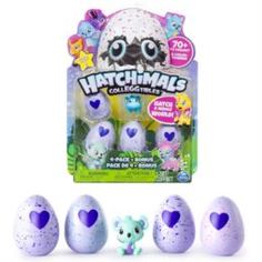 Набор игровой для девочек Игрушка Hatchimals коллекционная фигурка 4 штуки + бонус