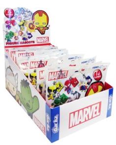 Набор игровой для девочек Игрушка Брелок на цепочке Marvel, 12 штук в дисплее Tomy