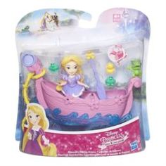 Куклы Набор для игры в воде: маленькая кукла Принцесса и лодка в ассорт. Hasbro Disney Princess