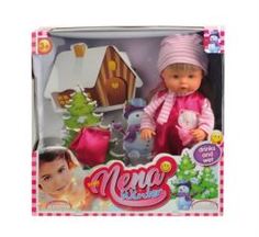 Куклы Кукла зимний набор 36см Bambolina baby nena BD381