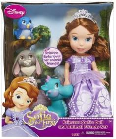 Куклы Игровой набор Принцессы Дисней София 37 см с 3 питомцами Disney Princess