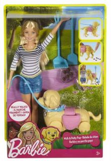Куклы Набор Прогулка с питомцем Barbie Mattel (DWJ68)