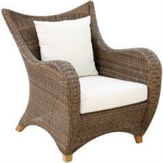 Кресла и стулья Кресло с подушками Mezzaluna Cognac Puriartha (C-500)