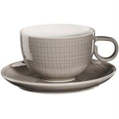 Чайные пары и сервизы Чашка с блюдцем 210мл Бежевый Asa selection