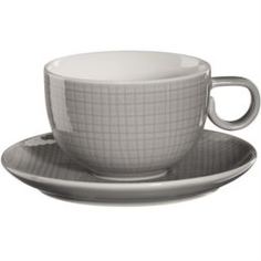 Чайные пары и сервизы Чашка с блюдцем 210мл Серый Asa selection