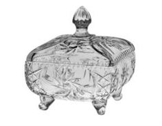 Столовая посуда Конфетница Bohemia Pinwheel с крышкой 24.5 см