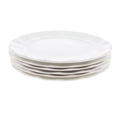 Сервизы и наборы посуды Набор тарелок мелких Hatori Джулия беж 27 см 6 шт