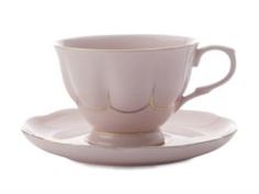 Чайные пары и сервизы Чашка с блюдцем Maxwell & Williams Свежее дыхание 0.25 л розовый