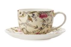 Чайные пары и сервизы Чашка с блюдцем Maxwell & Williams Летние цветы 0.25 л