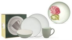Сервизы и наборы посуды Набор посуды Noritake Цветная волна зеленый тонкий борт 5 шт