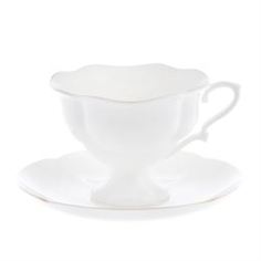Чайные пары и сервизы Чашка с блюдцем чайная, форма Наташа - золотая лента Лфз