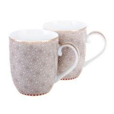 Чашки и кружки Набор из 2 кружек Pip studio springtolife white 145мл