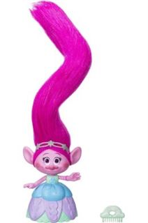 Набор игровой для девочек Игровой набор Hasbro Trolls Поппи с супер длинными поднимающимися волосами