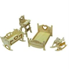 Набор игровой для девочек Игровой набор Мебель для кукол Wooden Toys Спальня