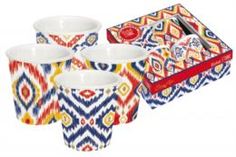 Чайные пары и сервизы Набор из 4х кружек для эспрессо 0.1л икат Easy life