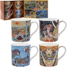 Чайные пары и сервизы Набор кружек Leonardo collection Гауди 4шт 300мл