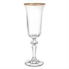 Посуда для напитков Набор фужеров для шампанского Crystalite bohemia роза/150мл/6шт