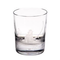 Посуда для напитков Стакан для виски Dartington crystal engraved рыбак 300мл