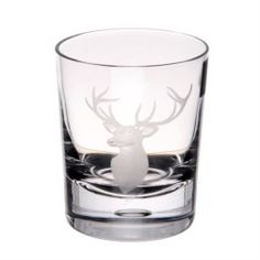 Посуда для напитков Стакан для виски Dartington crystal engraved олень 300мл