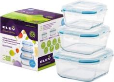 Все для выпечки и запекания Набор квадратных контейнеров Eley