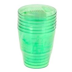 Одноразовая посуда Стакан Super кристалл зеленый 0.2 л 6шт