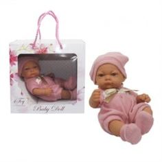 Пупсы Пупс 1TOY Baby Doll в розовом комбинезоне и пинетках и шапочке 25 см