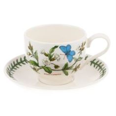 Чайные пары и сервизы Чашка чайная с блюдцем 280мл Portmeirion "ботанический сад" "смолевка"