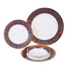 Сервизы и наборы посуды Сервиз столовый Топ арт студио Астерия Голд 24 предметов