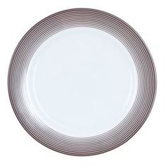 Столовая посуда Тарелка Porcelaine du Reussy Sancerre Linea Brun 170 мм