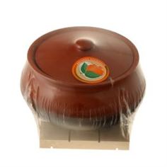 Столовая посуда Крынка-супница Вятская Керамика с деревянной подставкой 2,5 л
