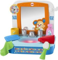 Набор игровой для девочек Игровой набор Mattel Fisher Price Умывальник Ученого Щенка