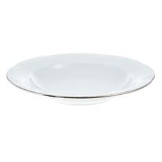 Столовая посуда Тарелка суповая 22 см Kutahya porselen Caprice отводка платина