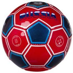 Мячи, сетки Мяч футбольный,390/420г, №5, PU CRYSTAL, 2cot+2pol, "RUSSIA" Gratwest