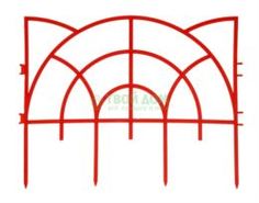 Ограждения, арки и шпалеры Садовое ограждение Дачная мозаика Роккоко 3 м х 33 см