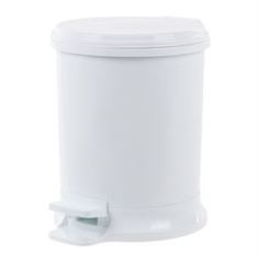 Емкости и мешки для мусора Ведро мусорное с педалью 18 л (белый) Элластик пласт