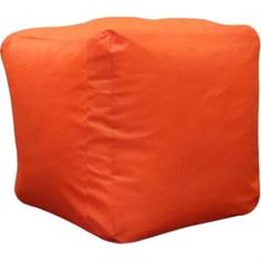 Столы, стулья и пуфики Кубик бескаркасный оранжевый Dreambag